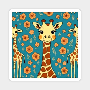 Giraffe gift ideas stickers tees and more Magnet