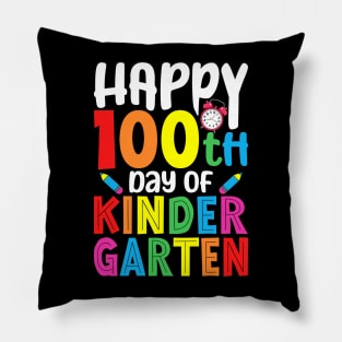 Horray 100th Day Of Kindergarten 100 Days Smarter Teacher Pillow