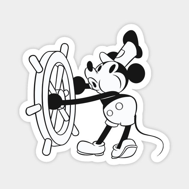 Steamboat Willie Magnet by kareemik