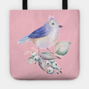 Lovely Bird with Berries Tote