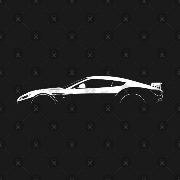 Aston Martin V12 Zagato Silhouette by Car-Silhouettes
