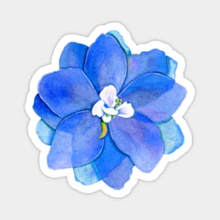 Royal Blue Delphinium Magnet