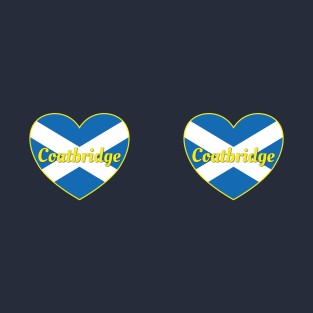 Coatbridge Scotland UK Scotland Flag Heart T-Shirt