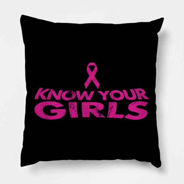 Breast Caner Awareness Pillow by pjsignman