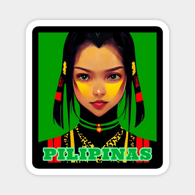 Philippines Cute Tribal Girl Magnet by Edongski303 Teepublic Merch