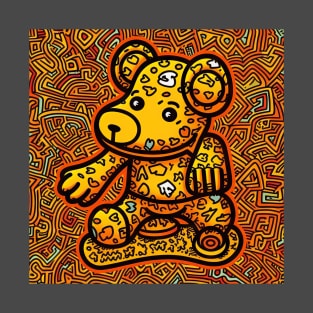 Psychedelic Teddy Bear: A Pop Art Dream T-Shirt