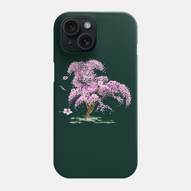 Steampunk Cherry Tree Phone Case by Dagui