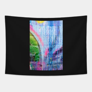 Dripping paint graffiti wall Tapestry