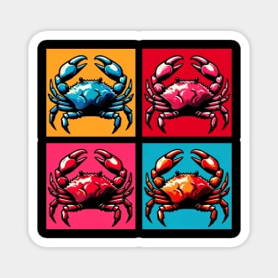 Pop Velvet Crab Art - Trendy Marine Life Magnet