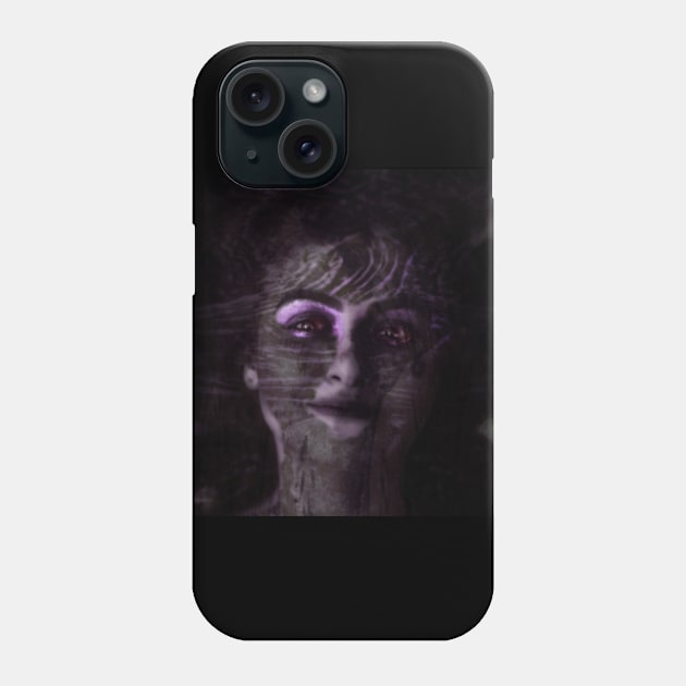 Eyes full of love, happiness and trust. Beautiful girl, dark but beautiful. Violet, gray, red. Phone Case by 234TeeUser234