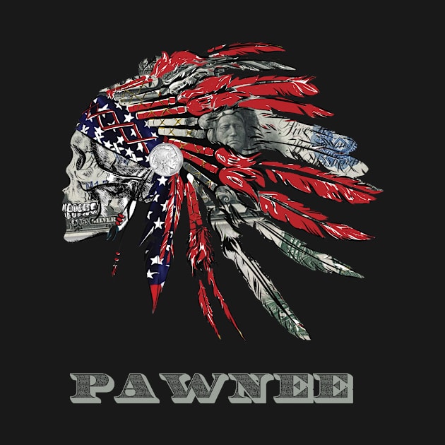 Pawnee Native American Indian Flag Money Headress by The Dirty Gringo