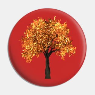 Golden Tree Pin