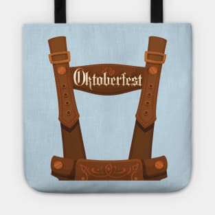 Lederhosen Suspenders Tee Oktoberfest Bavarian Munich Beer Tote