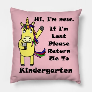 Kindergarten Unicorn Pillow