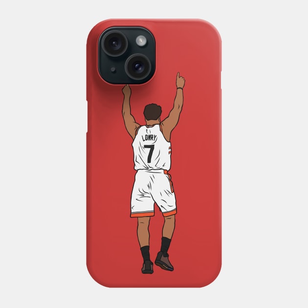 Kyle Lowry Pointing Up Phone Case by rattraptees