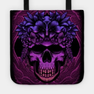 Blossom neon flower head Tote