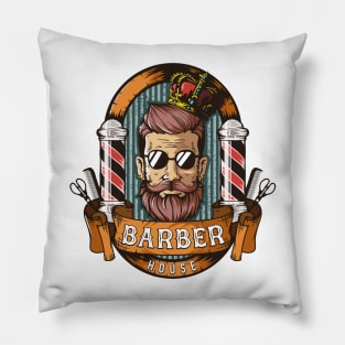 barber house Pillow