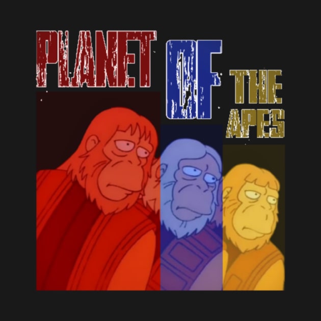 three apes , three colors design by hot_issue