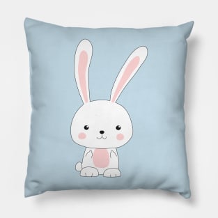 Bunny with Middle Fingers Pillow