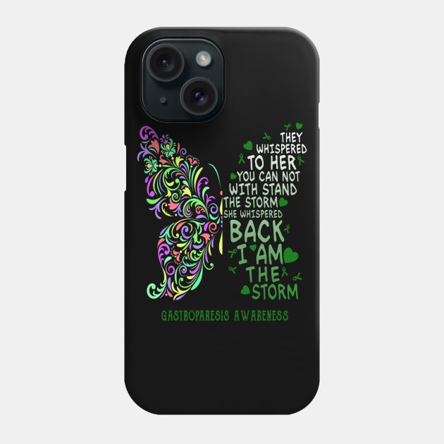 gastroparesis butterfly i am the storm Phone Case by TeesCircle