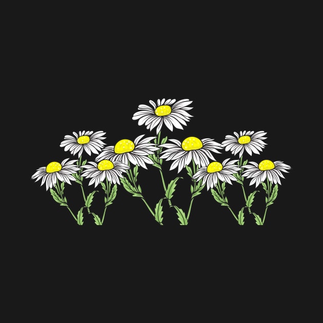 Chamomile Flowers Floral Design Artwork by Thor