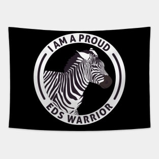 Ehlers Danlos Awareness Proud EDS Warrior Zebra Tapestry