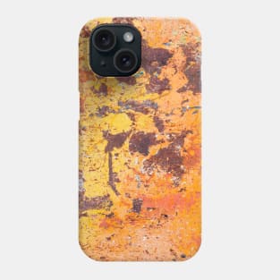 rusty metallic surface peeling Phone Case