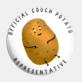 Official Couch Potato Representative Pin