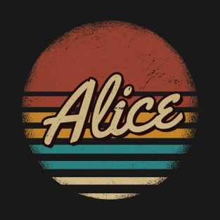 Alice Vintage Text T-Shirt