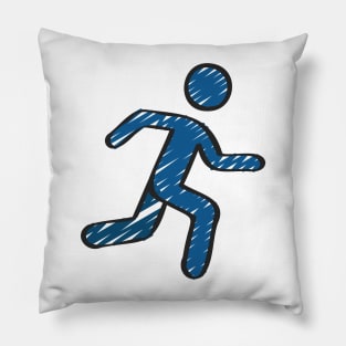 Blue Runner Pillow