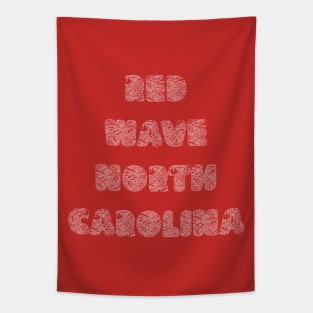 Red Wave North Carolina Tapestry