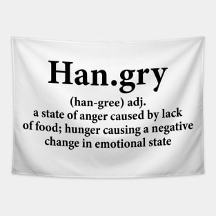 Funny Hangry Definition Tapestry