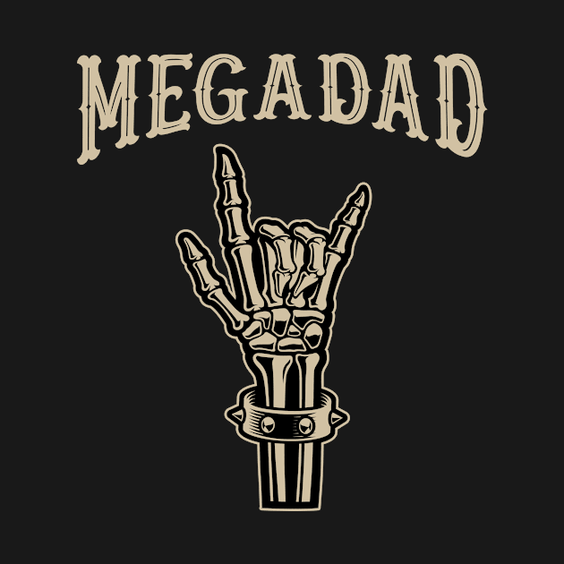 Megadad Rock Heavy Metal Guitar Dad by magazin