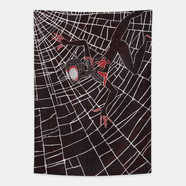 Miles web verse Tapestry by Uwaki