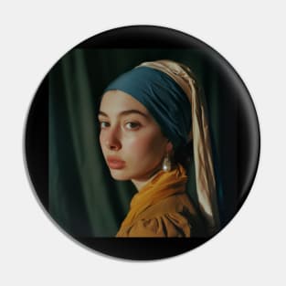 Girl with a Pearl Earring Pin