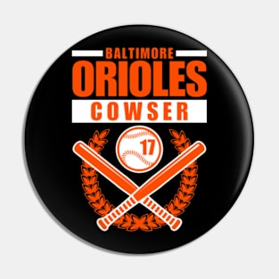 Baltimore Orioles Cowser 17 Baseball Retro Pin