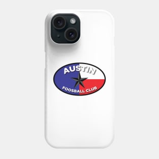 Austin Foosball Club Texas Flag Oval Phone Case