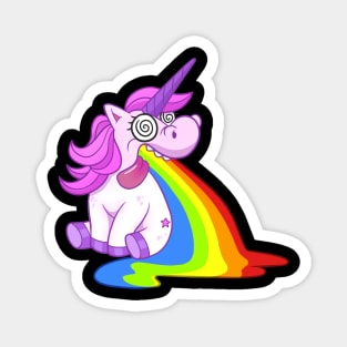Gastro-Unicorn: When Rainbows Go the Wrong Way Magnet
