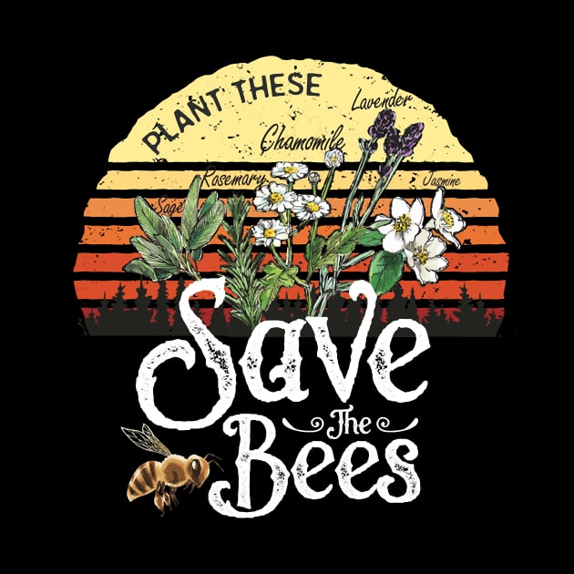 Vintage Plant These Save The Bees Gift by lostrigglatrine