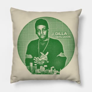 26 j dilla - green solid style, Pillow