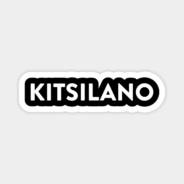 Kitsilano (White) Magnet by FahlDesigns