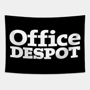 Office Despot white text Tapestry