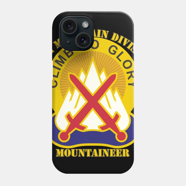 10th Mountain Division Phone Case by MBK