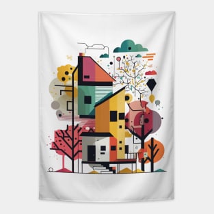 Tree Houses Tapestry