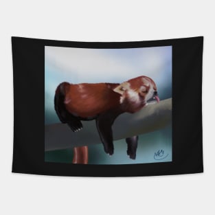 Sleeping Red Panda Tapestry