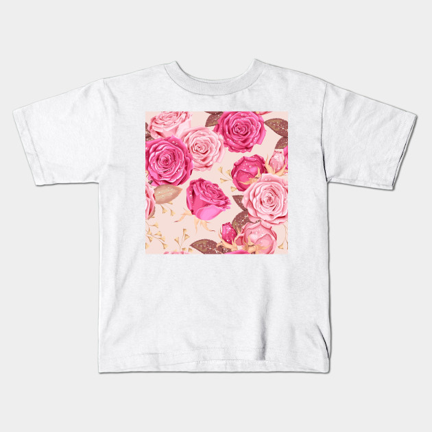 Pink Roses Painting Pink Roses Kids T Shirt Teepublic