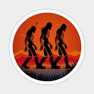 Sasquatch Bigfoot Skeleton Magnet