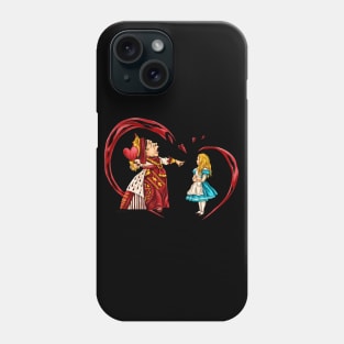 The Queen of hearts, from tale Alices adventures in Wonderland Phone Case