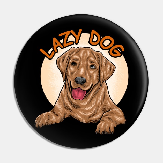 LAZY DOG Pin by triandk.artwork