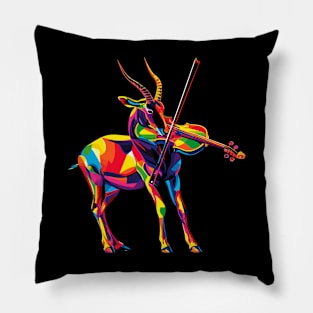 Gemsbok Playing Violin Pillow